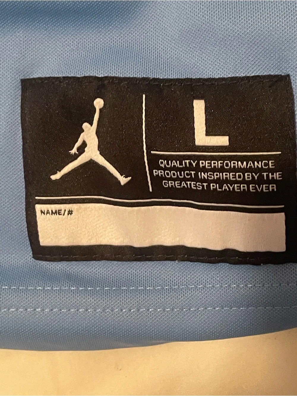 Jordan Men's size Large North Carolina Tar Heels football jersey like new